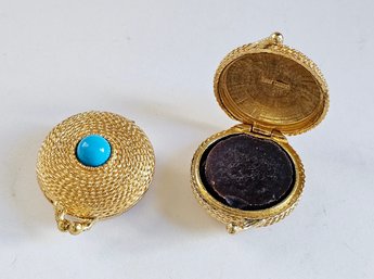 Vintage Estee Lauder Youth-Dew Solid Perfume Compacts YES THEY STILL ARE FRAGRANT