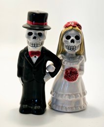 Day Of The Dead Wedding Couple Salt And Pepper Figurines Pacifica Giftware
