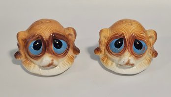THOSE FACES Midcentury Dog Salt And Pepper Shakers