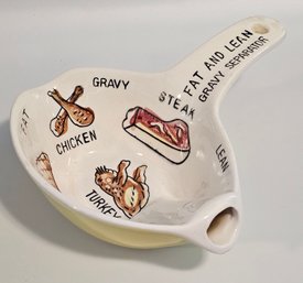 PERFECT 1950s Ceramic Gravy Separator