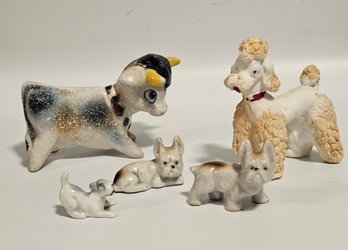 1940s-50s Cuties Including Dogs And Only One Of Those Cow S&P But Adorable On It's Own