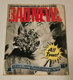YOU KNOW YOU WANNA READ THIS Vintage Esquire Bad News Magazine