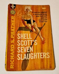 1961 Pulp Fiction Shell Scott's Seven Slaughters Only Cover And 34 Pages