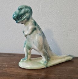 VINTAGE Dinosaur Ceramic Figurine Georgies Bisque Mold Based On Sinclair Dinoland Mold