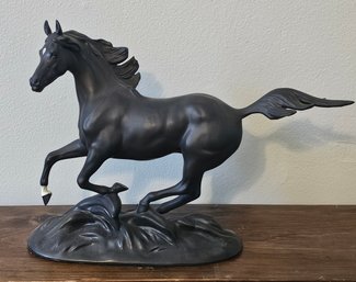 1986 The Franklin Mint Porcelain Black Beauty Horse Sculpture