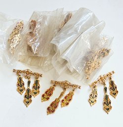 1970s New Old Stock Chandelier Brooches