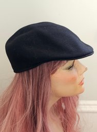 Wool Pageboy Black Cap Made In Italy