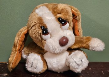 MAKE HIM HAPPY Vintage Sad Dog Plush