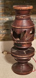 The Wood Needs Repair But Still A Rocking Working Tiki Lamp