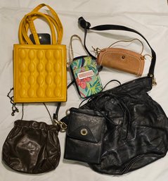 Vintage Purses Including Leather And Lilly Pulitzer Wristlet