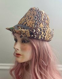 Vintage Real Feather Fedora