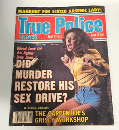 SCHIZO ARSENIC LADY 1981 Pulp True Police Magazine