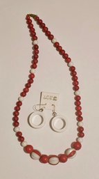 The Cutest Dang Vintage Mod Earring And Necklace Set 14kt GF Earwires