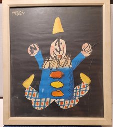 Vintage 1959 Authentic Herbert Leupin Original Clown Poster