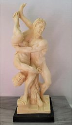 Vintage Erotic A. Santini Hercules And Diomedes (de Rossi) Sculpture