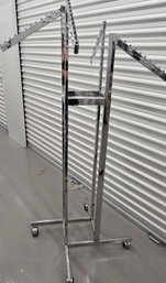 Wheeled Commercial Clothing Rack PICKUP ONLY
