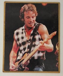 Vintage Bruce Springsteen Wooden Wall Plaque 10.5x8.5