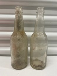 Pair Of Embossed HC Degenring Red Bank NJ Bottles
