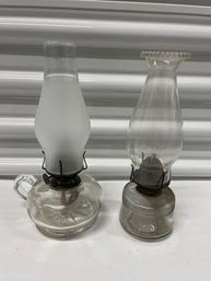 Two Small Oil Lamps