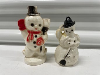 Pair Of Adorable Vintage Plastic Frosty