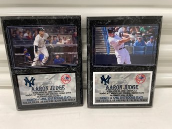 NY Yankees Aaron Judge Plaques