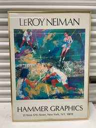 1977 Leroy Neiman Hammer Graphics Tennis Print