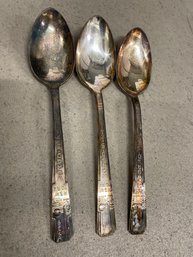 1939 NY Worlds Fair WM Rogers Mfg Co Serving Spoons