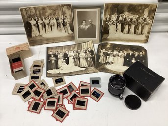 Tele-Camron Lens & Vintage Black & White Photos And Slides