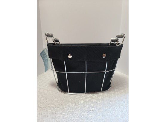 NWT Black And Chrome Storage Baskets SHIPPING EXTRA