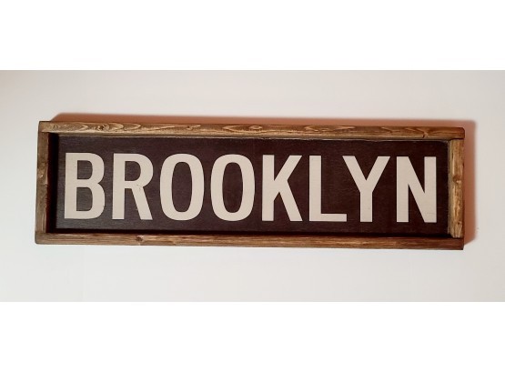 Brooklyn NYC Handmade Wooden Sign SHIPPING EXTRA