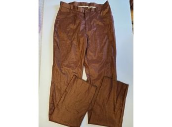 Amazing Vintage Men's Iridescent Brown Pants