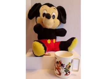 MC Mickey Mouse And 1970 Walt Disney Plastic Cup