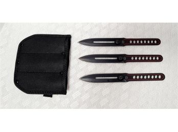 3 Knife Frost Cutlery Set With Sheath