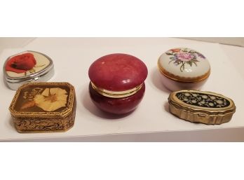 Tiny Goodies! Vintage Trinket, Pill And Jewelry Boxes