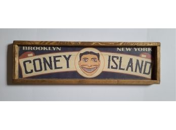 Coney Island Brooklyn Handmade Wood Sign SHIPPING EXTRA