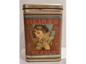 Vintage Heinz's Pearls Metal Tin