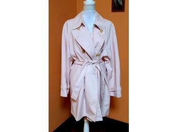 Stylin Classic 90s NOS Wanthe Pink Trencoat Tagged L