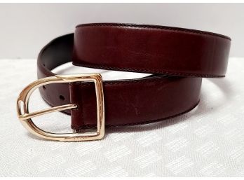 Authentic Gucci Leather Brown Belt