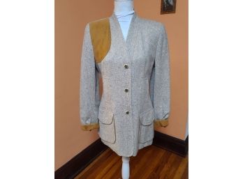 Vintage Wanthe Ladies Fitted Tweed Blazer 8 NOS