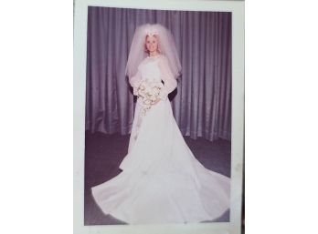 1970s Wedding Dress And Veil SHIPPING EXTRA