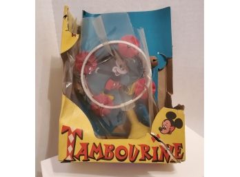 Vintage Plastic Playthings Inc Walt Disney Mickey Mouse Tambourine