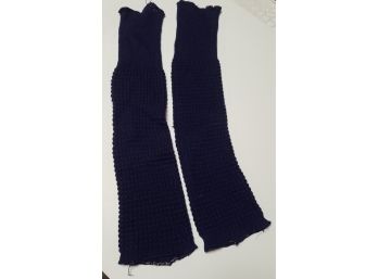 THE REAL DEAL 1980S Navy Blue Leg Warmers