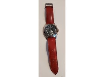 Vintage Dooney & Bourke Large Faced Silver Watch