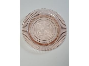 MORE PINK DEPRESSION GLASS 10' Plate SHIPPING EXTRA