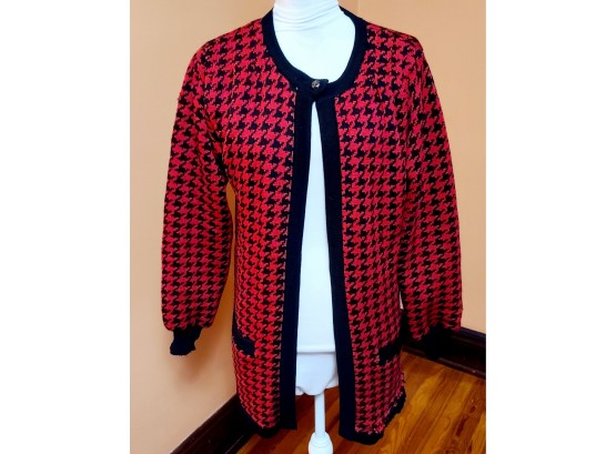 Vintage B Altman And Co Houndstooth Sweater
