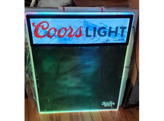 Coors Light Beer Neon Dry Erase Board PICKUP ONLY