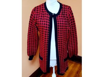 Vintage B Altman And Co Houndstooth Sweater