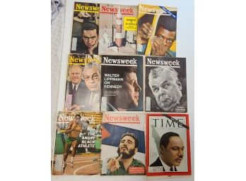1960s Newsweek And Time MLK Jr Issues