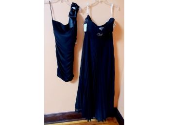 New Black Evening Dresses Sz 14 And XS