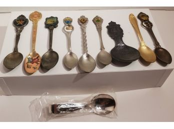 Vintage Spoon Collection Including Vintage New Reflection 1959 By 1847 Rogers Brothers Curved Baby Spoon